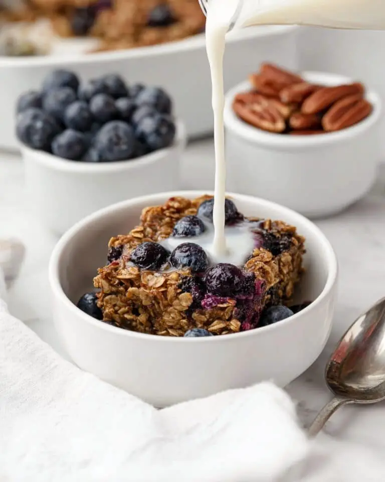 Baked Blueberry Oatmeal (Gluten-Free, Vegan-Friendly) Recipe