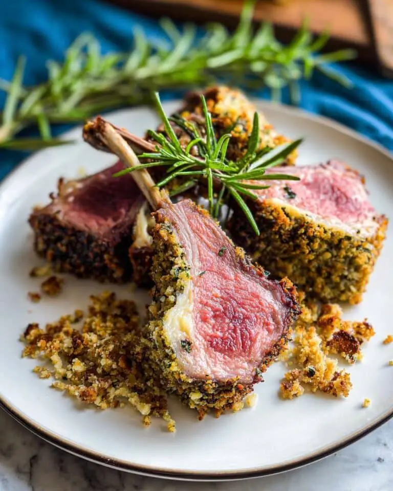 Dijon Herb Crusted Rack of Lamb Recipe