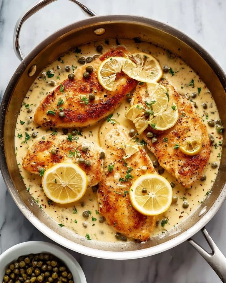 Creamy Lemon Parmesan Chicken Piccata Recipe