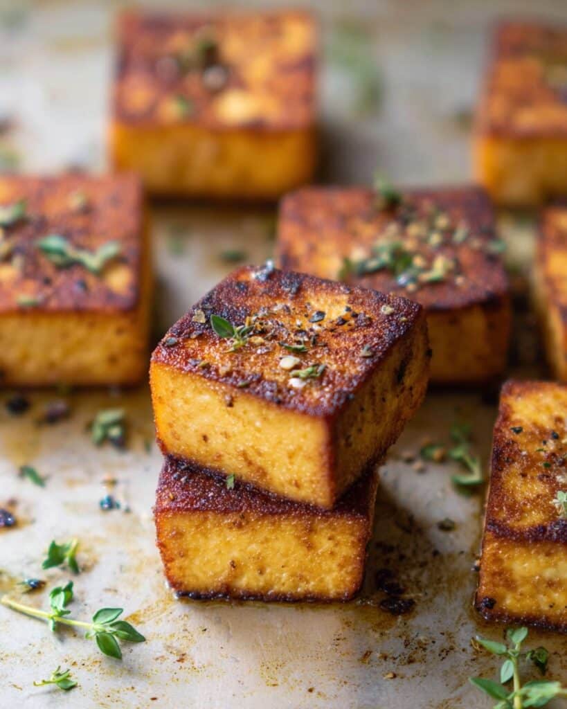 Savory Lemon & Herb Baked Tofu Recipe