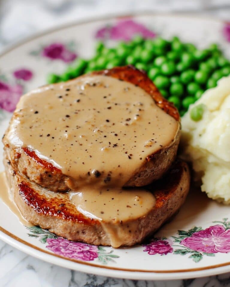 Steak with Peppercorn Sauce Recipe