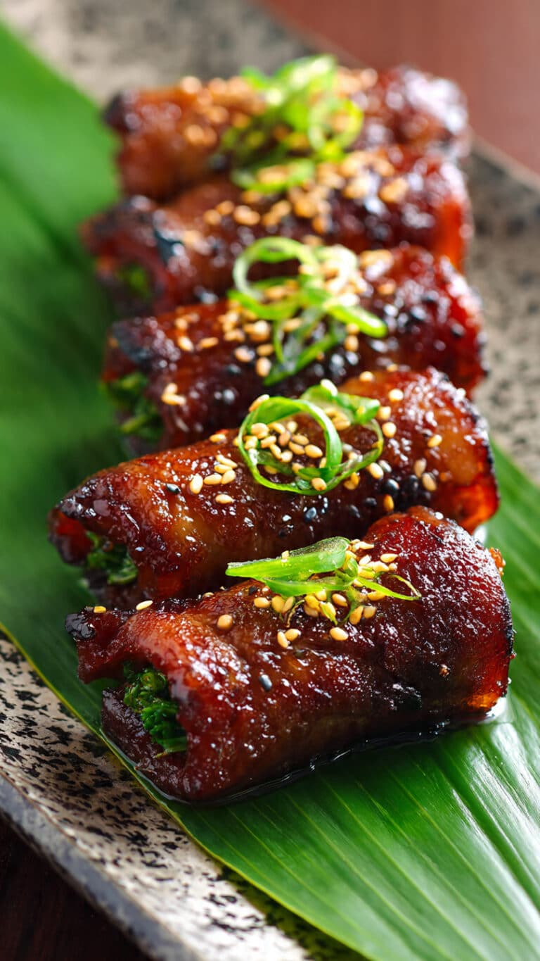 Beef Negimaki Rolls in Teriyaki Glaze Recipe