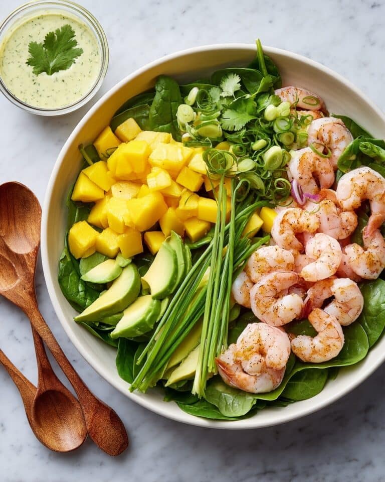 Shrimp Mango Salad with Sweet Chili Dressing Recipe