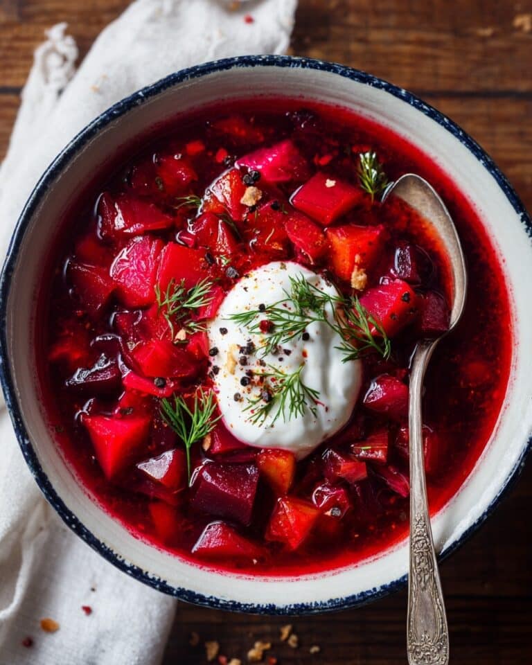 Easy Vegetarian Borscht Soup Recipe