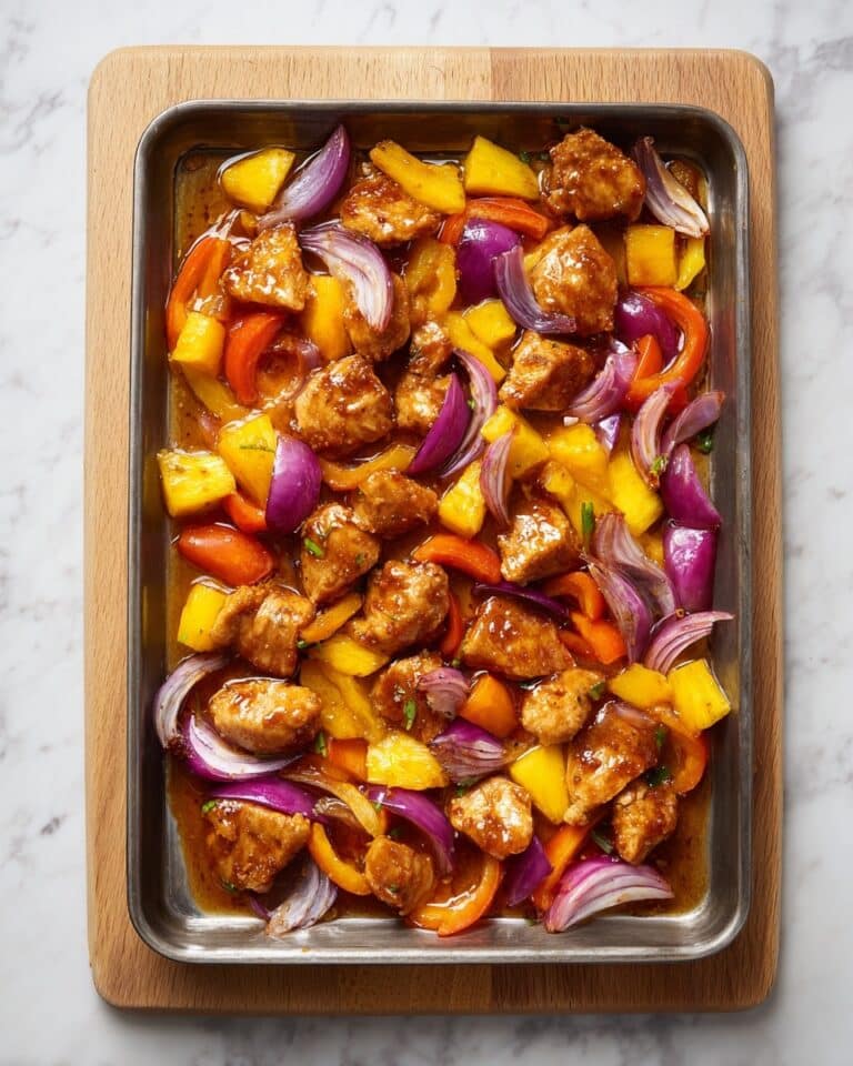 Sheet Pan Hawaiian Chicken with Pineapple and Vegetables Recipe