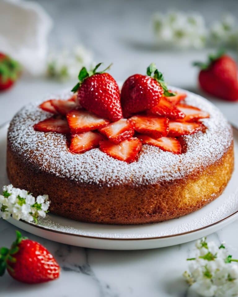 Strawberry Rhubarb Cake Recipe