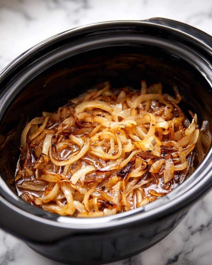 Slow Cooker Caramelized Onions Recipe