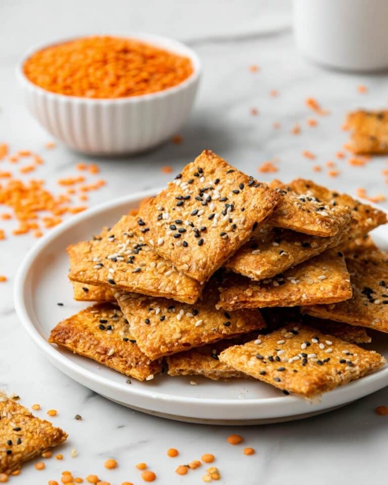 Easy Lentil Crackers (Gluten-Free, Vegan) Recipe