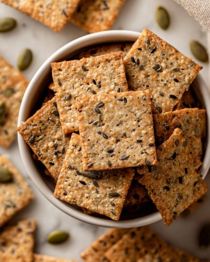 Seed Crackers Recipe (Gluten Free, Paleo) Recipe