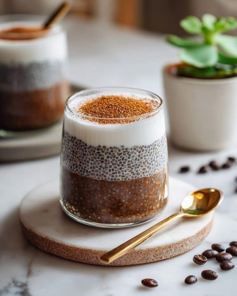Vegan Tiramisu Chia Pudding with Espresso and Cocoa Recipe
