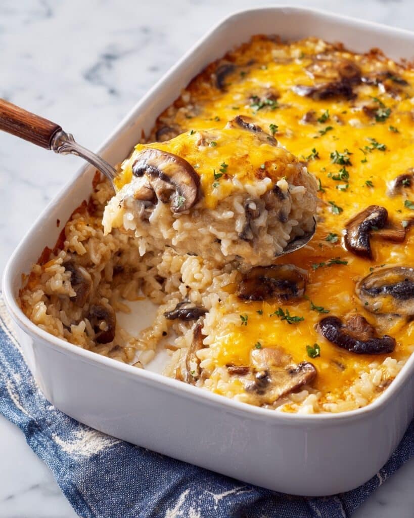 Cheesy Ground Beef and Rice Casserole Recipe