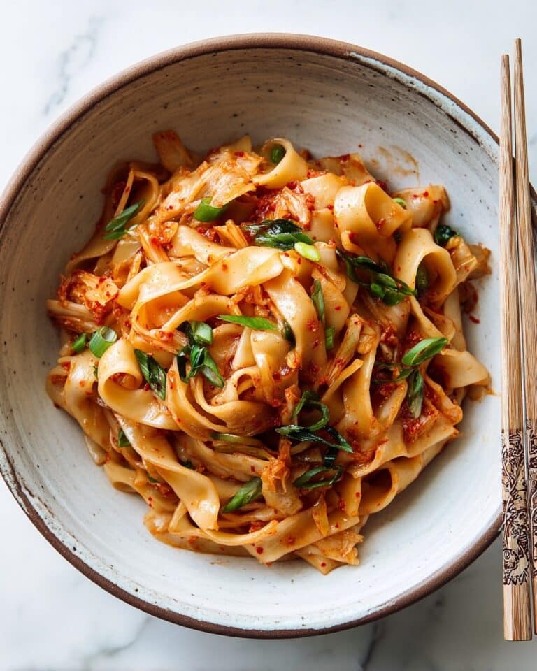 Saucy Kimchi Pasta Recipe