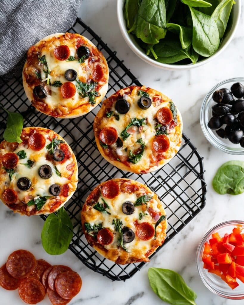 Healthy English Muffin Pizzas Recipe