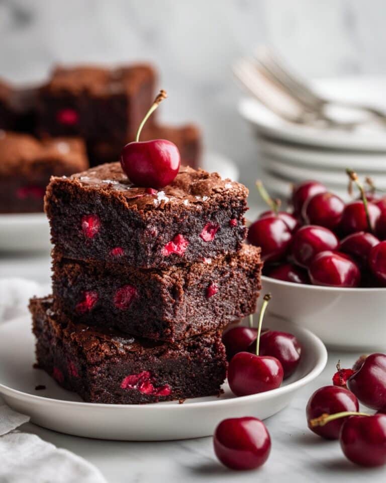 Cherry Chocolate Brownies Recipe
