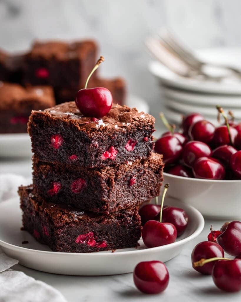 Cherry Chocolate Brownies Recipe