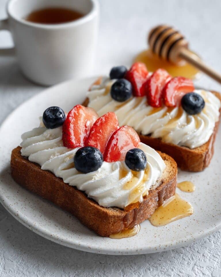 Ricotta Toast with Fresh Berries and Honey Recipe