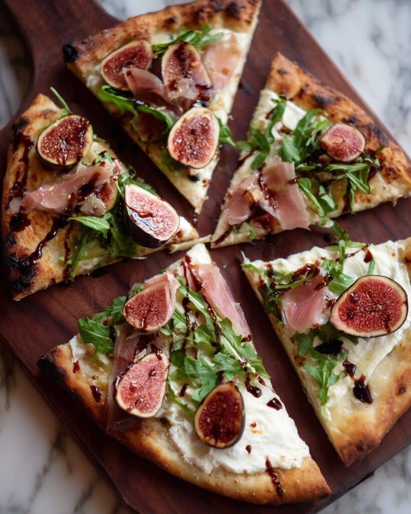 Grilled Flatbread with Figs, Prosciutto, and Arugula Recipe