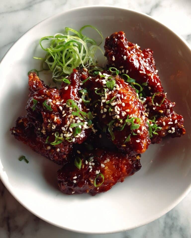 Crispy Korean Gochujang Honey Wings Recipe