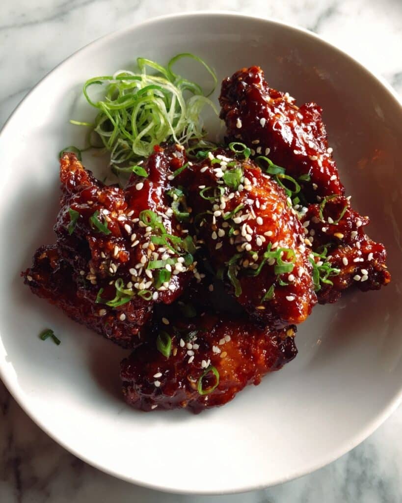 Crispy Korean Gochujang Honey Wings Recipe