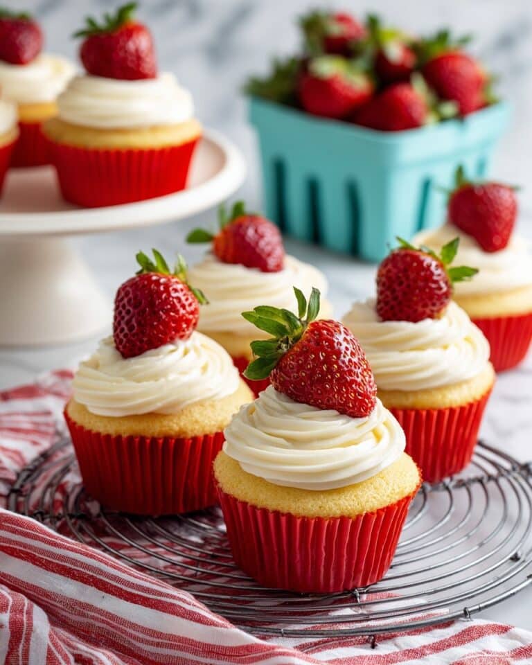 Strawberry & White Chocolate Cupcakes Recipe