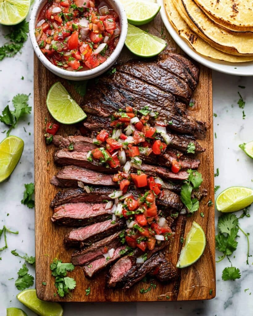 Easy Grilled Carne Asada with Cilantro and Citrus Marinade Recipe