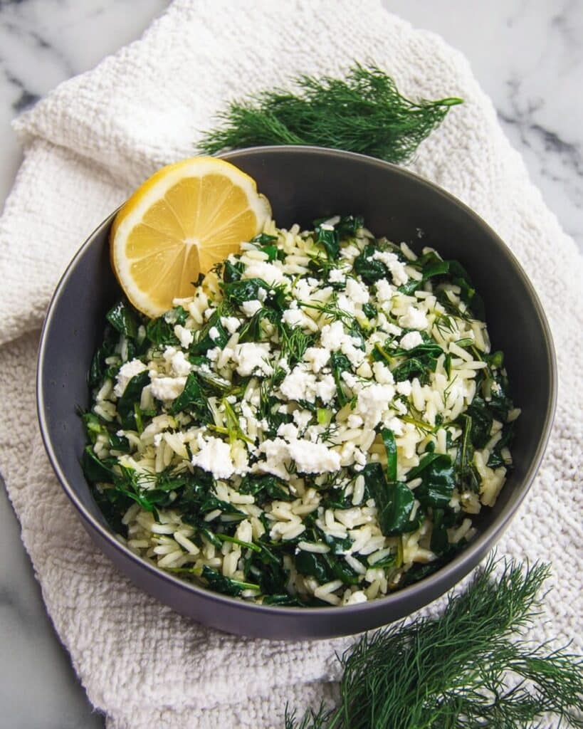 Spanakorizo (Greek Spinach Rice) Recipe
