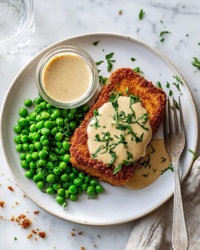 Tofu Cordon Bleu with Vegan Dijon Sauce Recipe