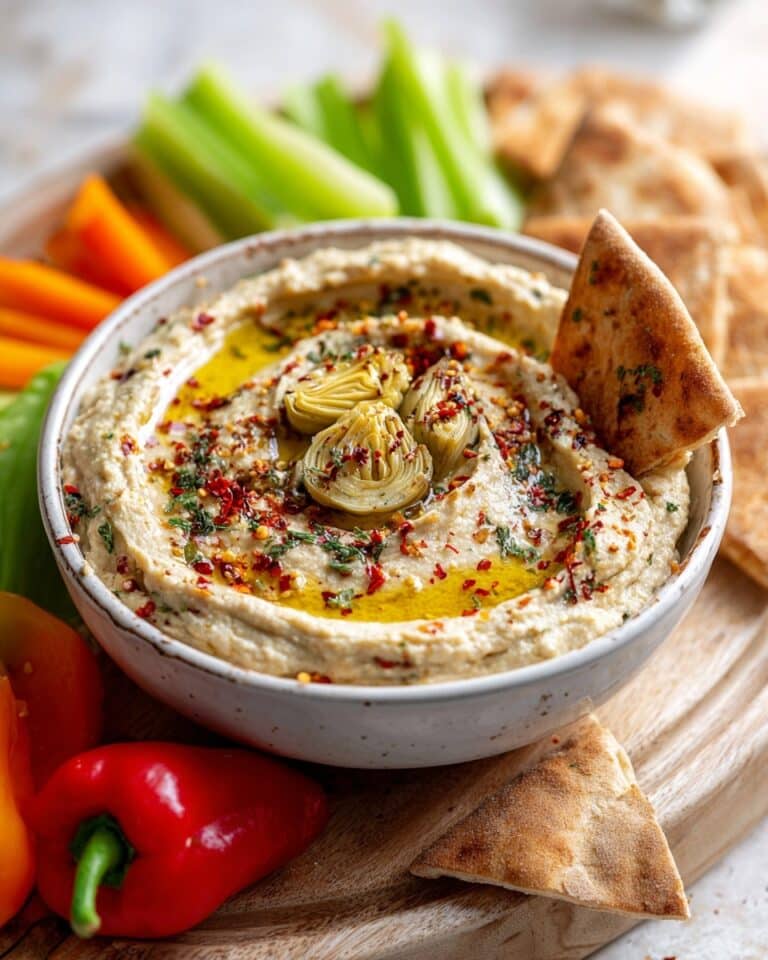 Artichoke Lemon Hummus Recipe