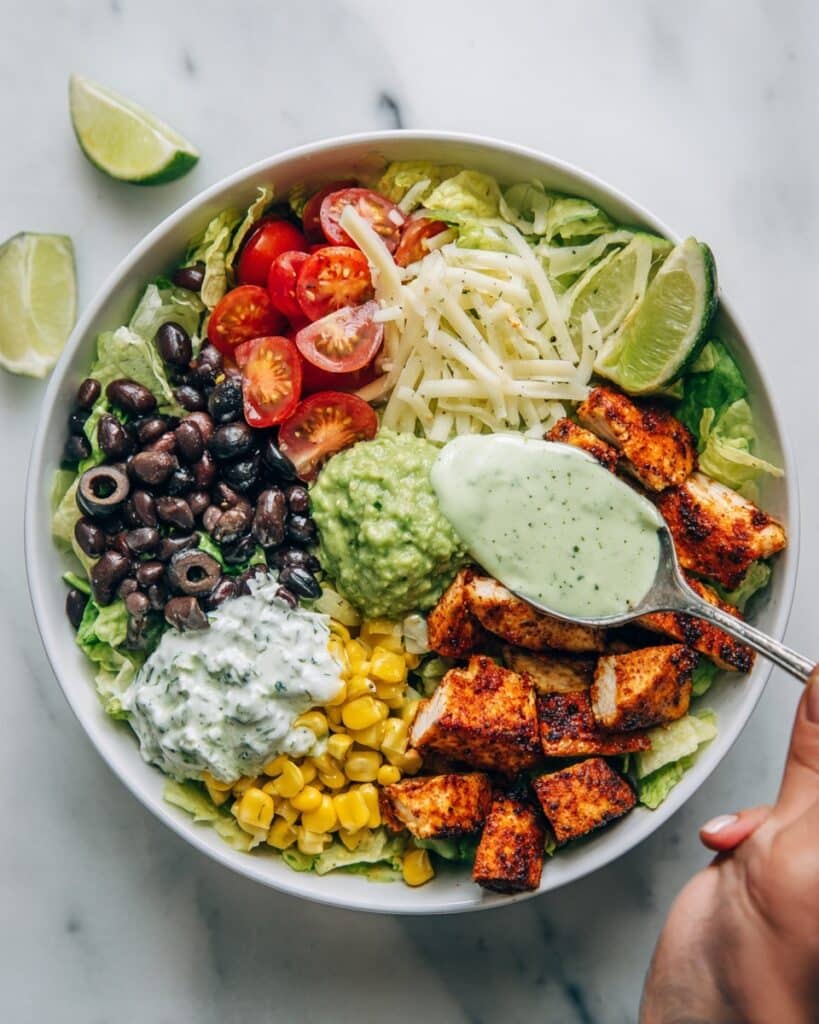 Southwest Salad with Cilantro Lime Dressing Recipe