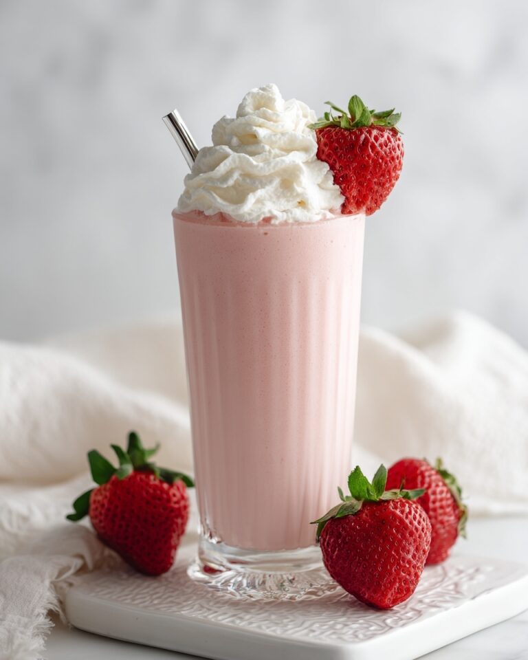 Easy Strawberry Milkshake Recipe