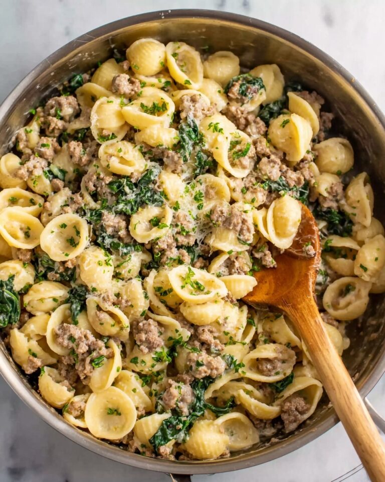 Orecchiette with Sausage and Spinach Recipe