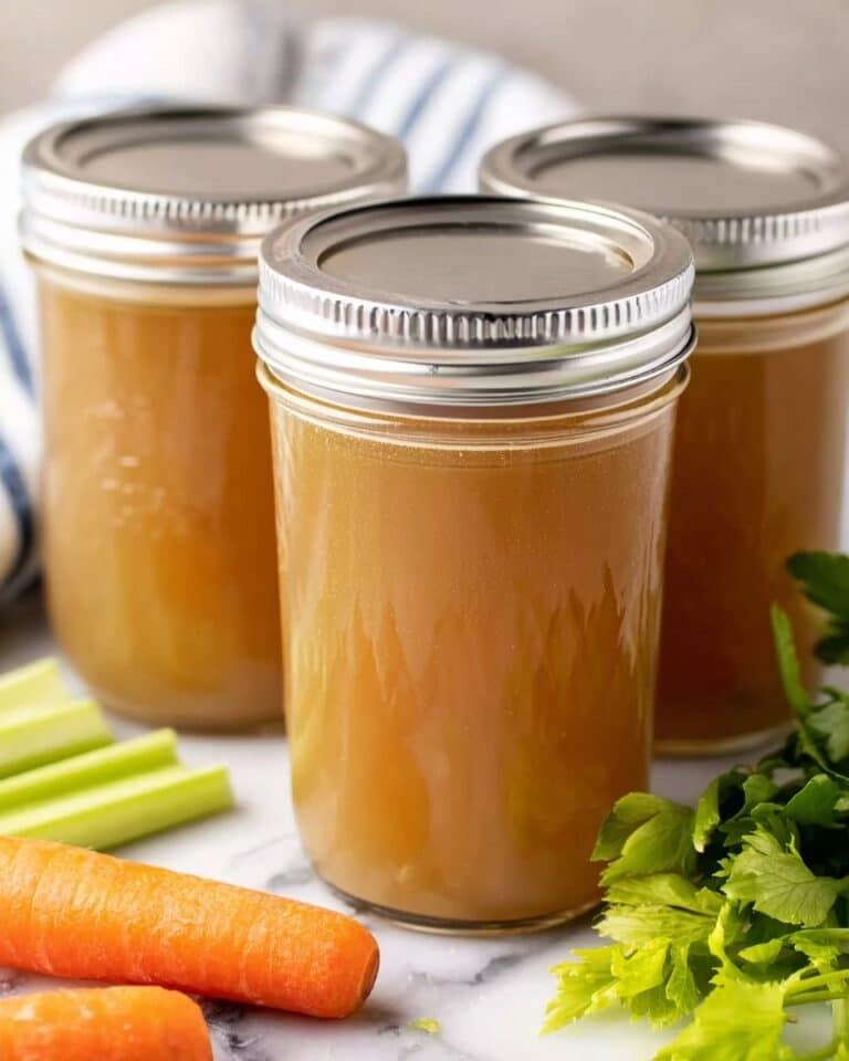 Pressure Canning Broth from Roasted Bones Recipe