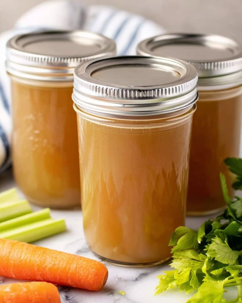 Pressure Canning Broth from Roasted Bones Recipe
