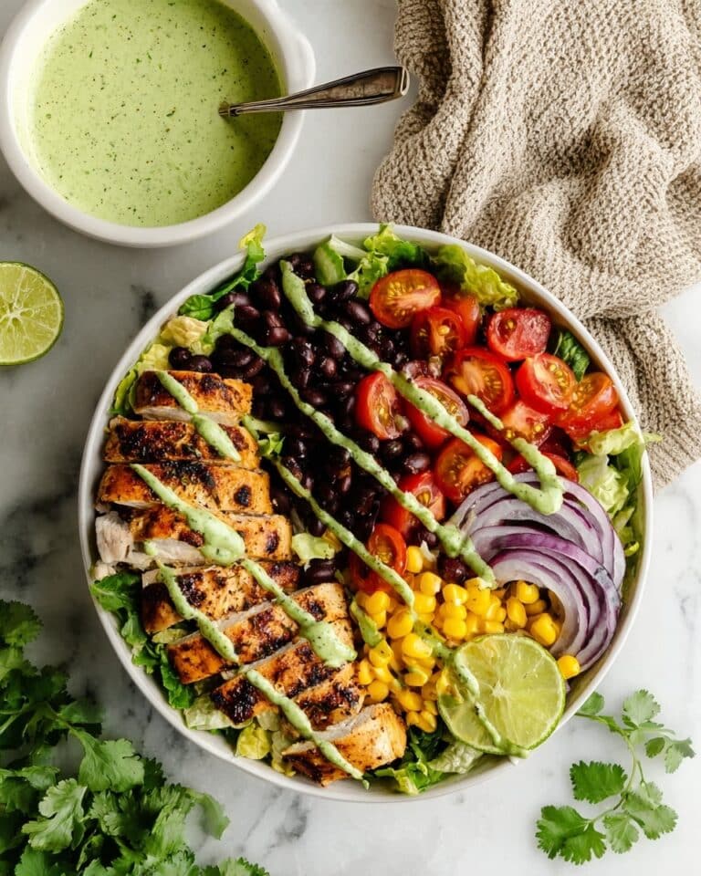 Southwest Chicken Salad with Lime Cilantro Dressing Recipe