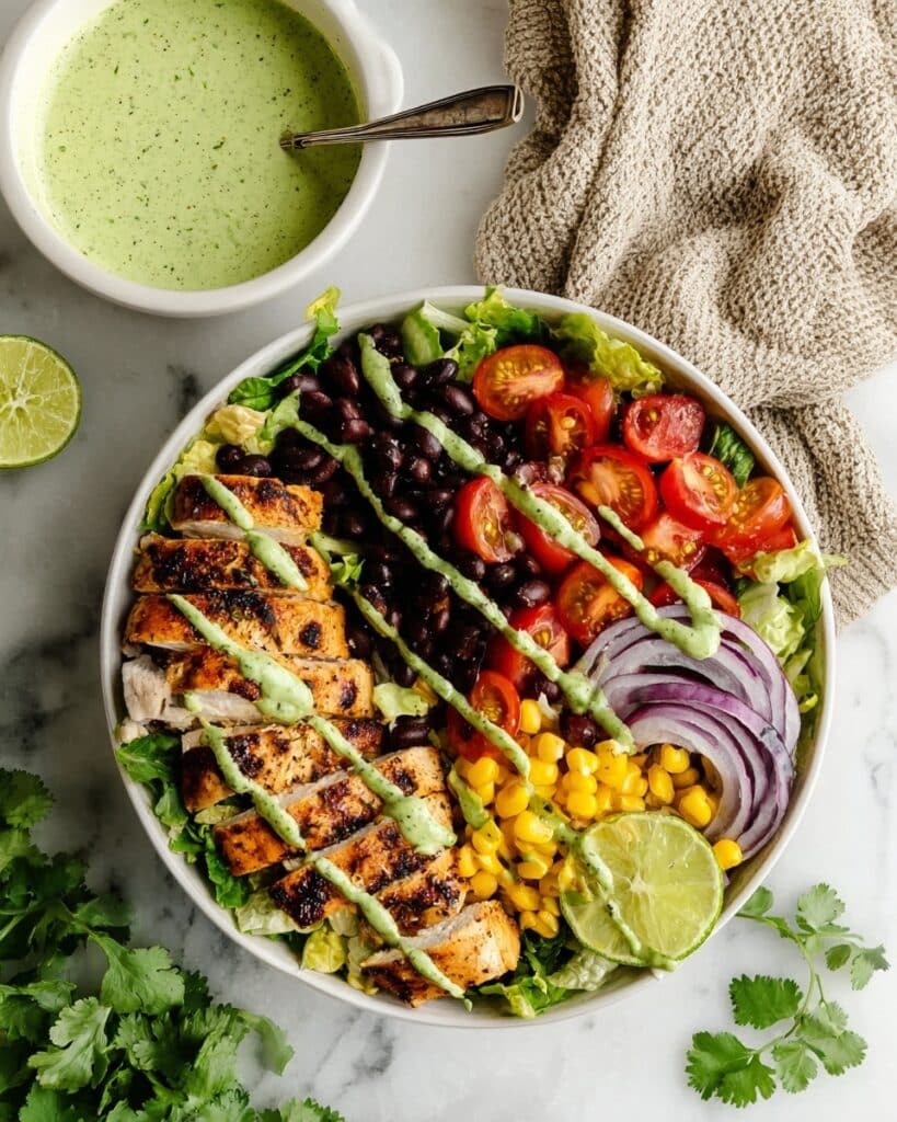 Southwest Chicken Salad with Lime Cilantro Dressing Recipe