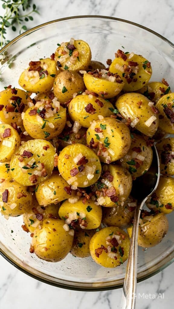 German Potato Salad with Bacon and Fresh Herbs Recipe