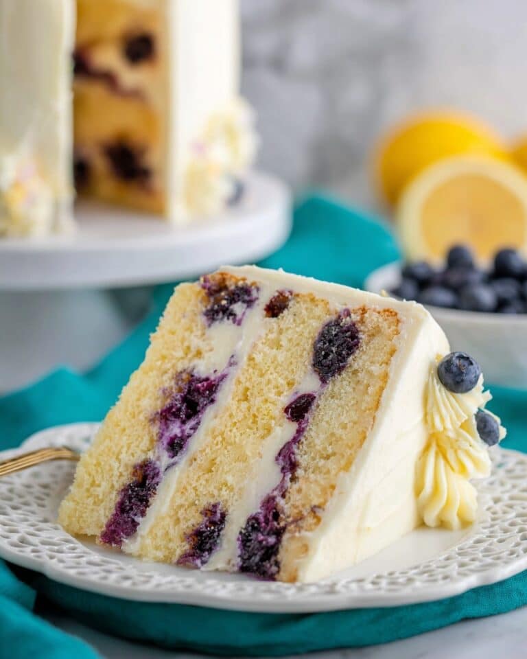 Lemon Blueberry Cake Recipe