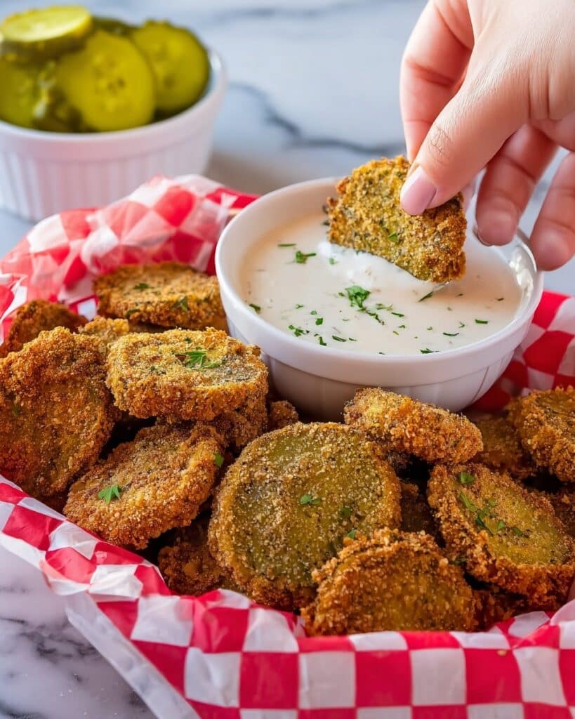 Air Fryer Crispy Dill Pickle Chips Recipe