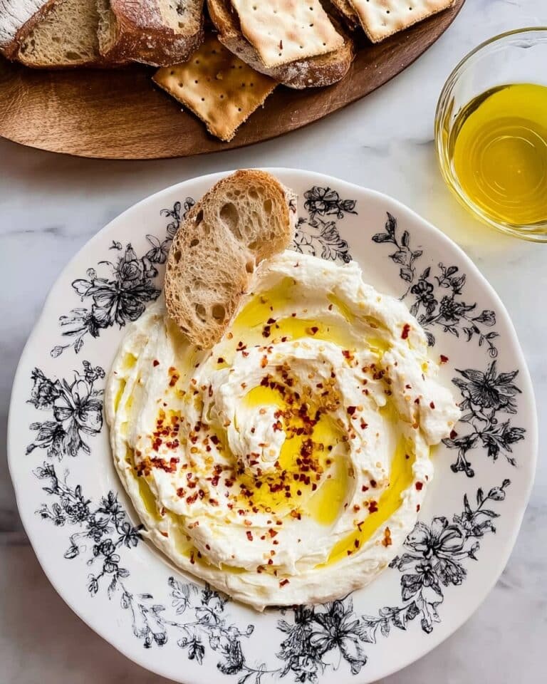 Mascarpone Cheese Dip with Fresh Herbs and Spiced Olive Oil Recipe