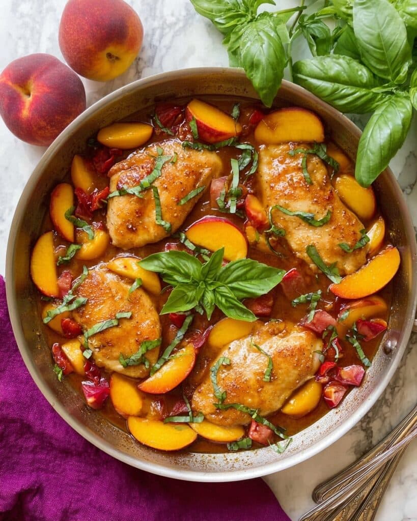 Peach Chicken with Balsamic Recipe