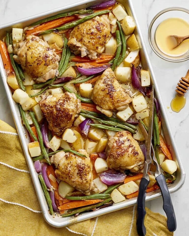 Sheet Pan Honey Mustard Chicken and Veggies Recipe
