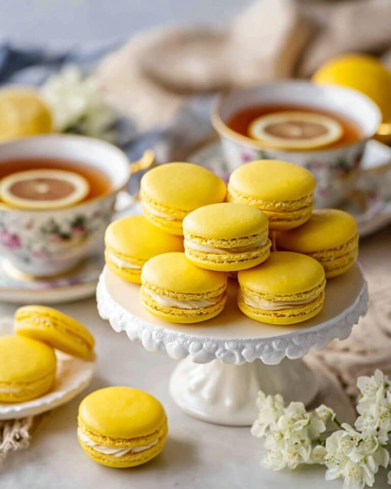 Lemon White Chocolate Macarons Recipe
