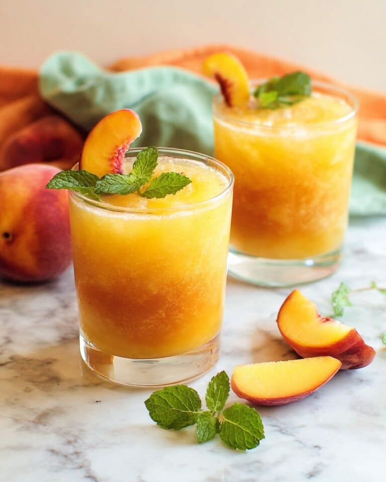 Fresh Peach Cocktail Recipe