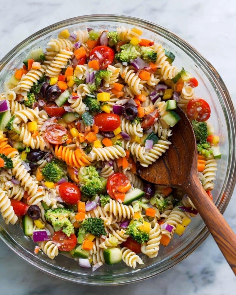 Easy Pasta Salad with Fresh Veggies Recipe