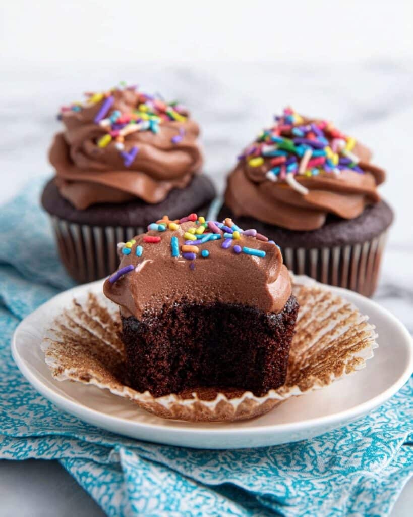 Keto Chocolate Espresso Cupcakes with Coffee Cream Frosting Recipe