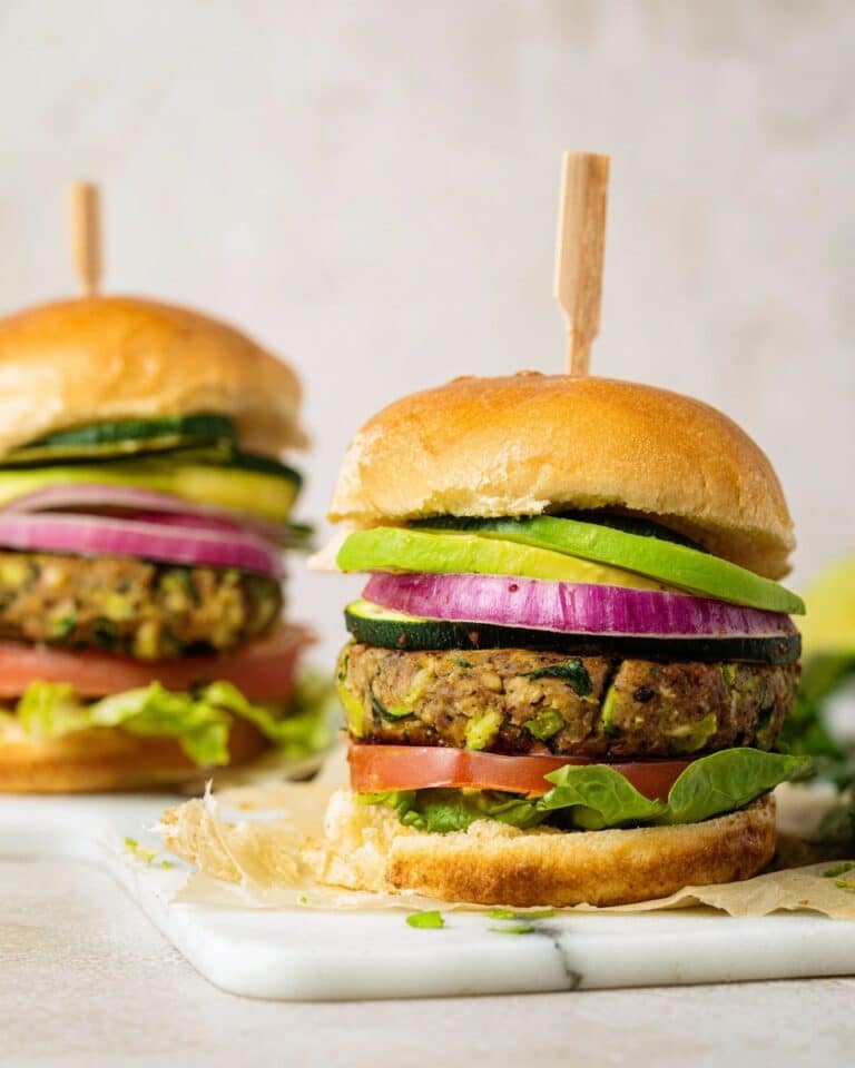 Juicy Zucchini Turkey Burgers Recipe