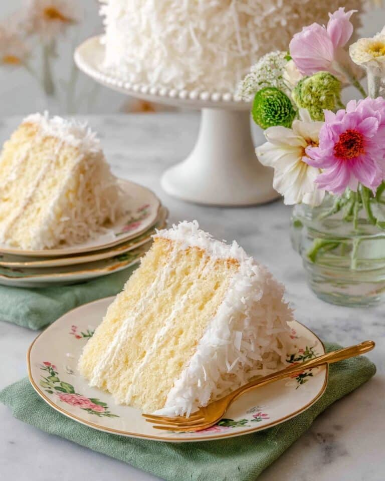 Coconut Layer Cake with Cream Cheese Frosting Recipe