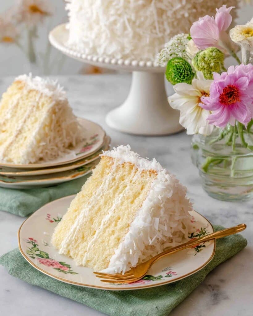 Coconut Layer Cake with Cream Cheese Frosting Recipe