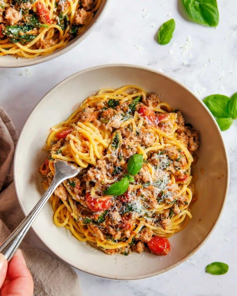Pasta with Sausage and Fire-Roasted Tomato Sauce Recipe
