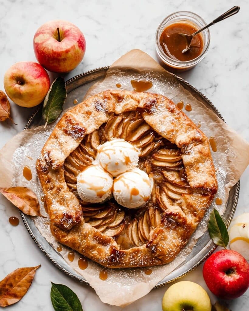 Salted Caramel Apple Galette Recipe